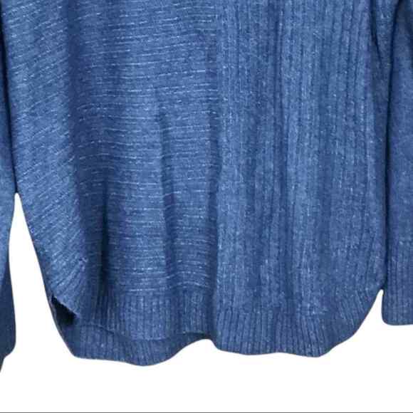 Como Vintage Women’s Sweater Small Blue Soft Knit Mock Neck Pullover NWT - Picture 2 of 11